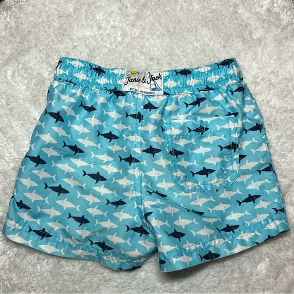 Janie and Jack Other - Janie and Jack Boys Shark Swim Trunk Size 2T Aqua Shorts​​